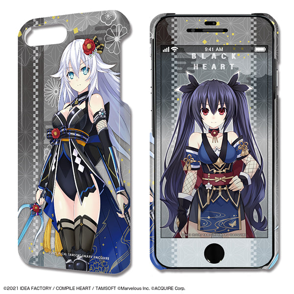 『閃乱忍忍忍者大戦ネプテューヌ -少女達の響艶-』デザジャケット iPhone 8 Plus/7 Plus/6 Plus/6s Plusケース&保護シート デザイン02(ブラックハート)